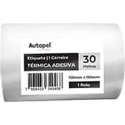 Etiqueta térmica direta 100 x 150mm, 30 metros, Autopel - RL 1 UN Etiqueta térmica direta 100 x 150mm, 30 metros, Autopel - RL 1 UN