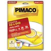 Etiqueta ink-jet/laser Carta para Cds e Dvds CD25B Pimaco PT 50 UN