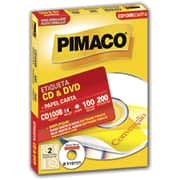 Etiqueta ink-jet/laser Carta para Cds e Dvds CD100B Pimaco PT 200 UN