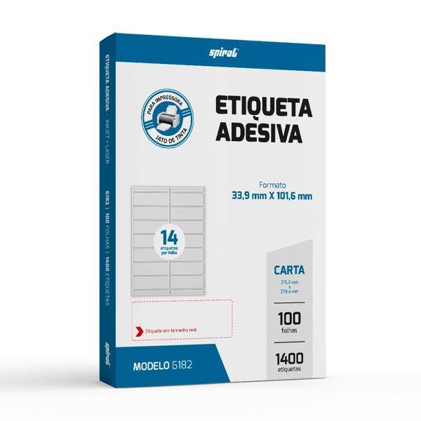 Etiqueta ink-jet/laser Carta 33,9x101,6 6182 Spiral PT 1 UN