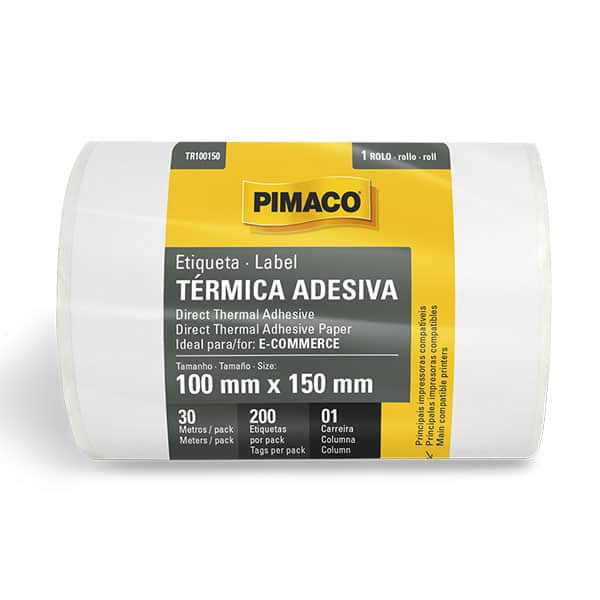 Etiqueta térmica direta e-commerce, 100 x 150mm, 970943, Pimaco - BB 200 UN