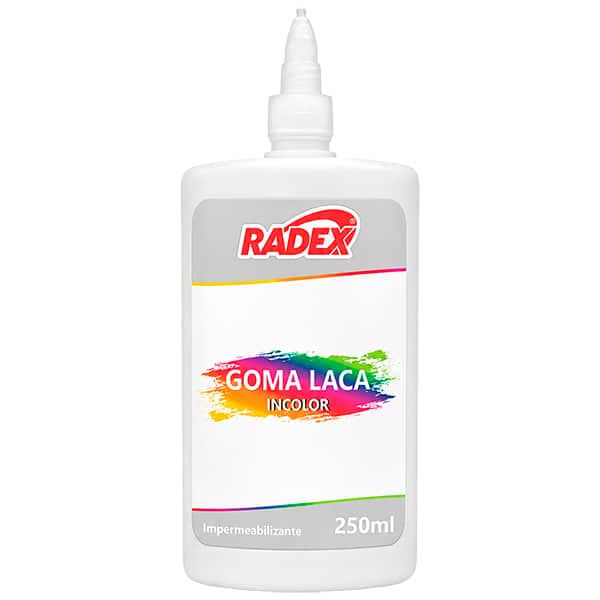 Impermeabilizante multiuso Goma Laca Incolor 250ml 9030 Radex PT 1 UN