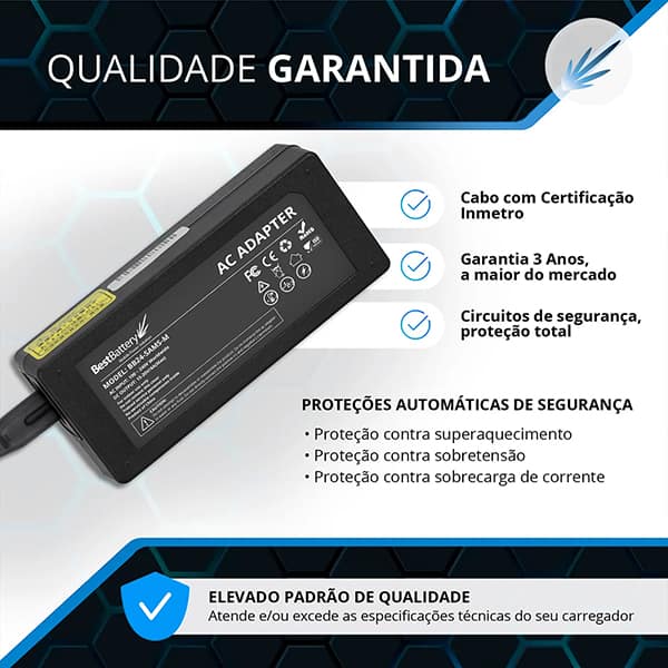 Fonte alimentação p/note Samsung biv 90w BB24-SAMS- BestBattery CX 1 UN