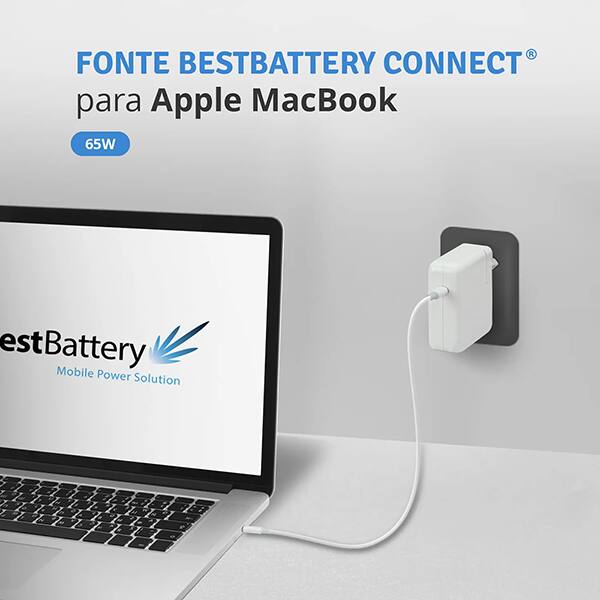 Fonte alimentação p/note Apple biv 65w BB24-MACB- BestBattery CX 1 UN
