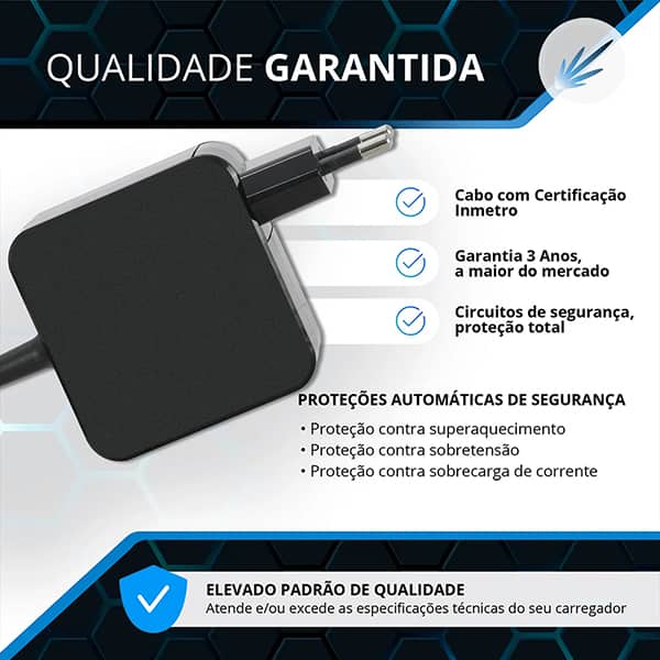Fonte alimentação p/note USB-C biv 65w BB20-BC65 BestBattery CX 1 UN