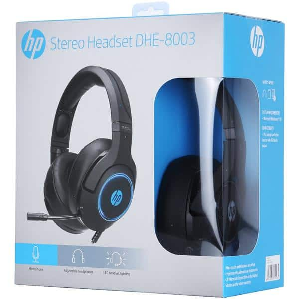 Headset Gamer USB 7.1 blue light DHE-8003, 9NG15AA, HP - CX 1 UN