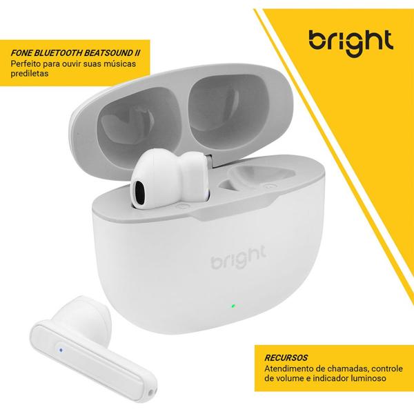 Fone de Ouvido Bluetooth Beatsound II, Branco, FN565, Bright - BT 1 UN