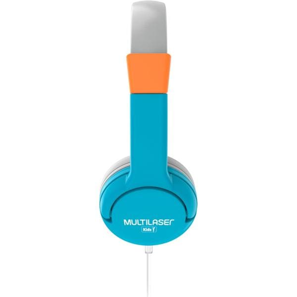 Headphone Kids Happy, com microfone, P3, Azul, PH377, Multi - 1 UN