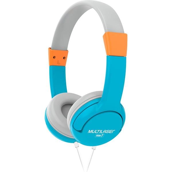 Headphone Kids Happy, com microfone, P3, Azul, PH377, Multi - 1 UN