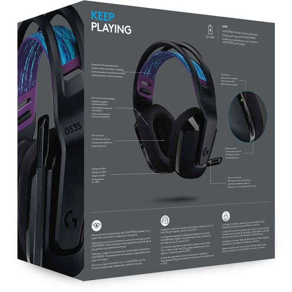 Headset Gamer, G535, Preto. 981-000971, Logitech G - CX 1 UN