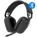 Headset Sem Fio Logitech Zone Vibe 100 Com Microfone Flip- to-Mute Com Cancelamento de Ruído e Conexão Bluetooth - Grafite CX 1 UN