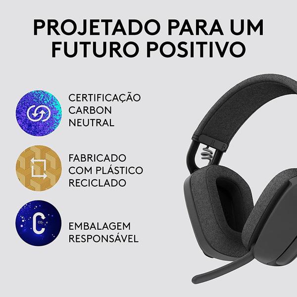 Headset sem fio, Bluetooth, Zone vibe 100, Cinza, 981-001214, Logitech - CX 1 UN