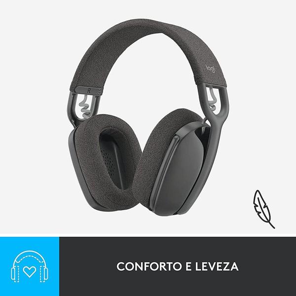 Headset sem fio, Bluetooth, Zone vibe 100, Cinza, 981-001214, Logitech - CX 1 UN