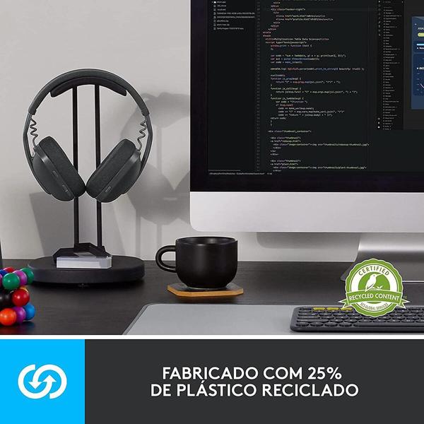 Headset sem fio, Bluetooth, Zone vibe 100, Cinza, 981-001214, Logitech - CX 1 UN