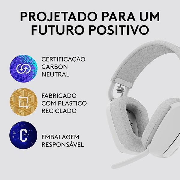 Headset sem fio, Bluetooth, Zone vibe 100, Off white, 981-001218, Logitech - CX 1 UN