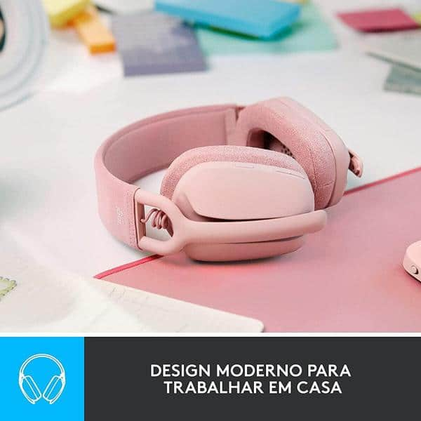 Headset sem fio, Bluetooth, Zone vibe 100, Rosa, 981-001223, Logitech - CX 1 UN