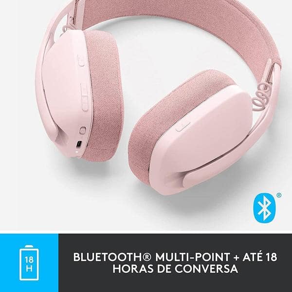 Headset sem fio, Bluetooth, Zone vibe 100, Rosa, 981-001223, Logitech - CX 1 UN