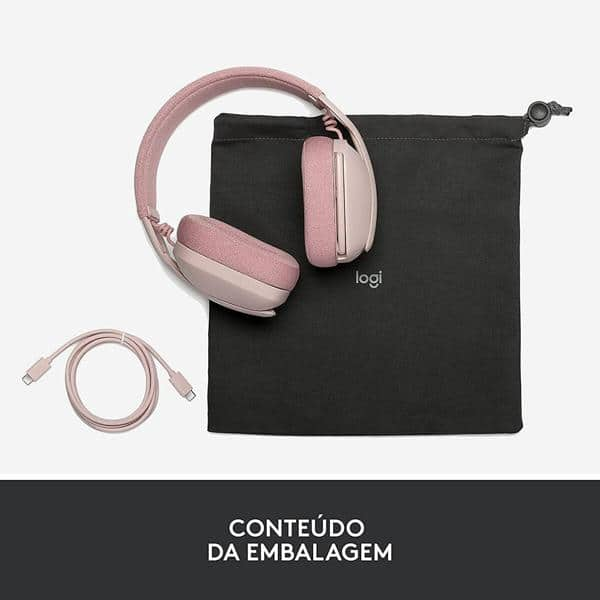 Headset sem fio, Bluetooth, Zone vibe 100, Rosa, 981-001223, Logitech - CX 1 UN