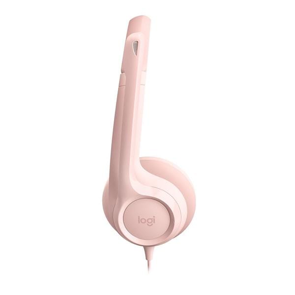 Headset com fio USB Logitech H390, Controle de áudio integrado e Microfone com Redução de Ruído, Conexão USB, Rosa, 981-001280, Logitech - CX 1 UN