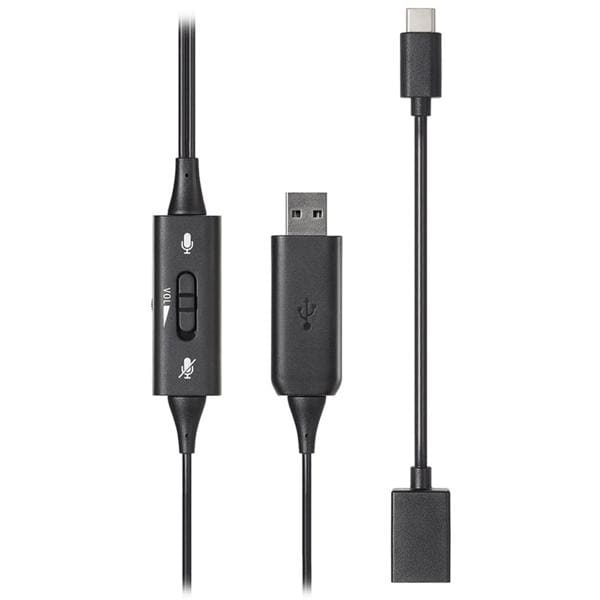 Headset USB Duplo com Microfone, Conexão USB com adpatador USB - C, ATH-102, Audiotechnica - CX 1 UN