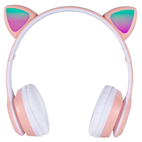 Headphone bluetooth Kids Cat girl, Rosa, KHP003, Bright - CX 1 UN