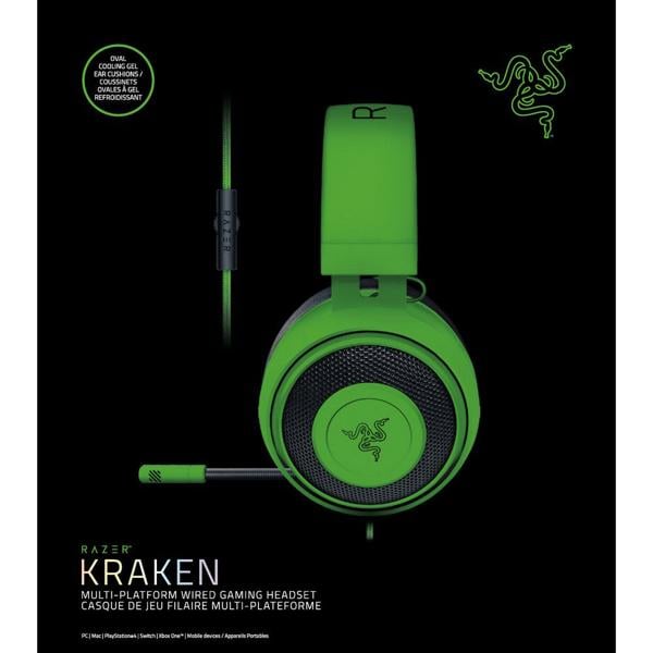 Headset Gamer Kraken Conexão P3, Green, RZ04028302, Razer - CX 1 UN