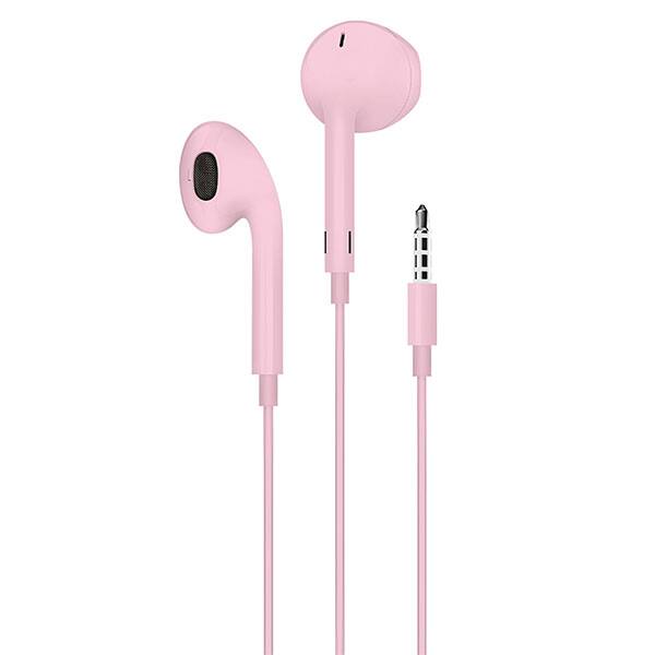 Fone de ouvido com microfone, conexão P3, Rosa, R82, Loop Way - CX 1 UN