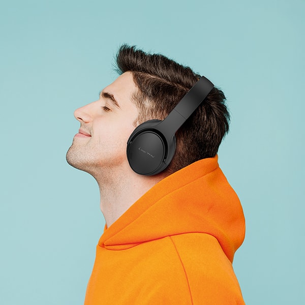 Headphone sem fio E6, Bluetooh 5.4, Entrada P2, Slot de cartão TF, AUX, Preto, E6, Loop Way - CX 1 UN