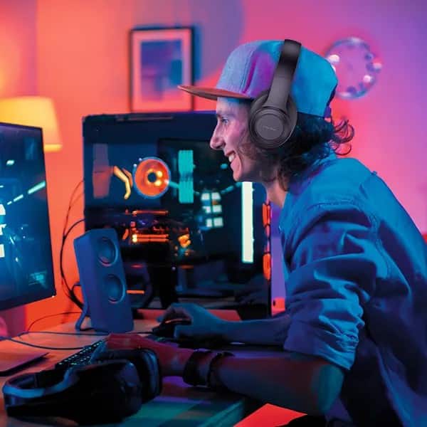 Headphone Bluetooth 5.4 com Cancelamento de Ruído, P2, Preto, VJ369, Loop Way - CX 1 UN Headphone Bluetooth 5.4 com Cancelamento de Ruído, P2, Preto, VJ369, Loop Way - CX 1 UN