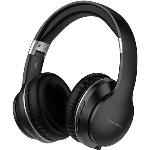 Headphone sem fio CH168, Bluetooh 5.4, Entrada P2, Slot de cartão TF, AUX, Preto, CH168, Loop Way - CX 1 UN