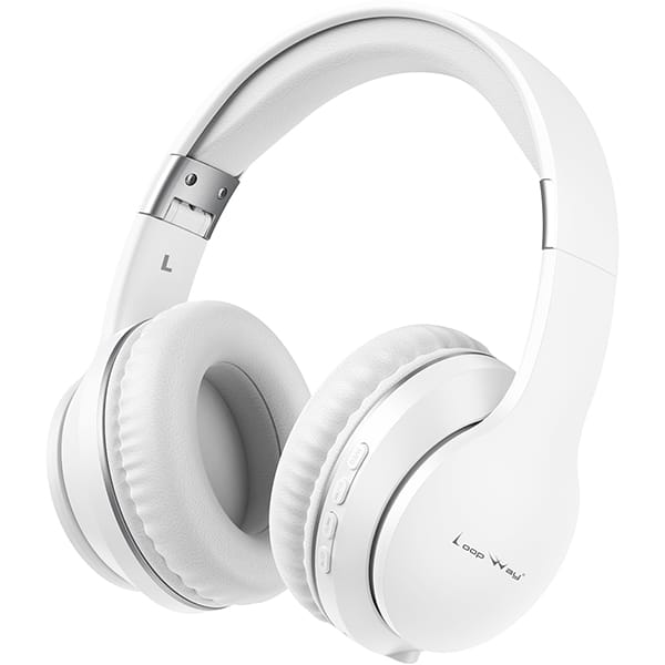 Headphone sem fio CH168, Bluetooh 5.4, Entrada P2, Slot de cartão TF, AUX, Branco, CH168, Loop Way - CX 1 UN