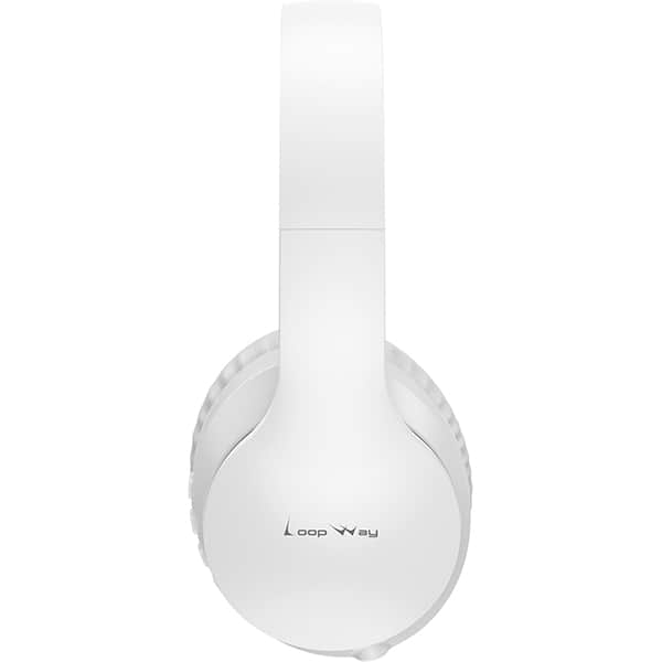 Headphone sem fio CH168, Bluetooh 5.4, Entrada P2, Slot de cartão TF, AUX, Branco, CH168, Loop Way - CX 1 UN