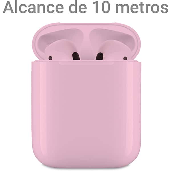 Fone de ouvido bluetooth TWS, Rosa, I9S, Loop Way - CX 1 UN