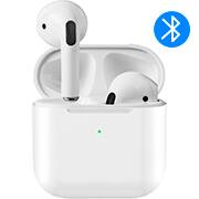 Fone de ouvido Bluetooth TWS, Branco, Pro4, Loop Way - CX 1 UN Fone de ouvido Bluetooth TWS, Branco, Pro4, Loop Way - CX 1 UN