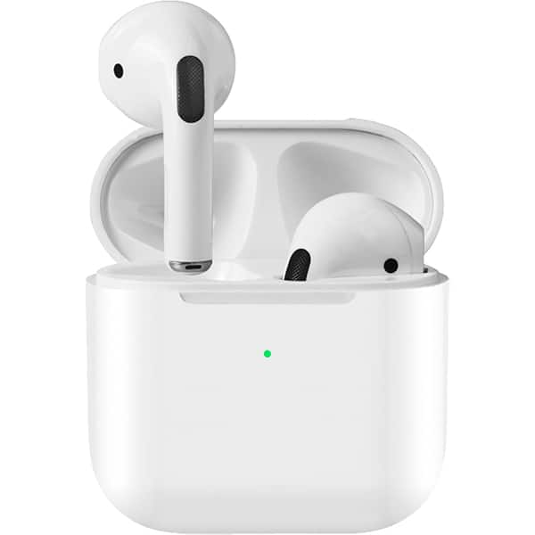 Fone de ouvido bluetooth TWS, Branco, Pro4, Loop Way - CX 1 UN