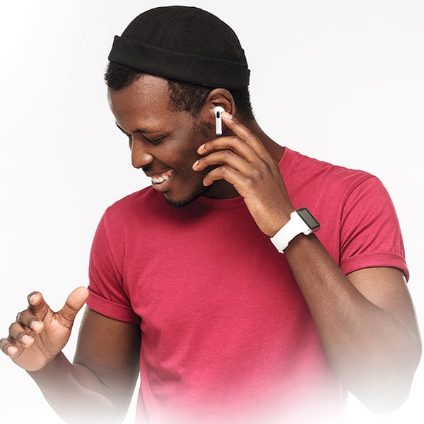 Fone de ouvido bluetooth TWS, Branco, Pro4, Loop Way - CX 1 UN