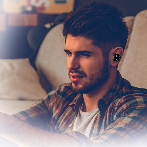 Fone de ouvido bluetooth TWS, Preto, M10, Loop Way - CX 1 UN