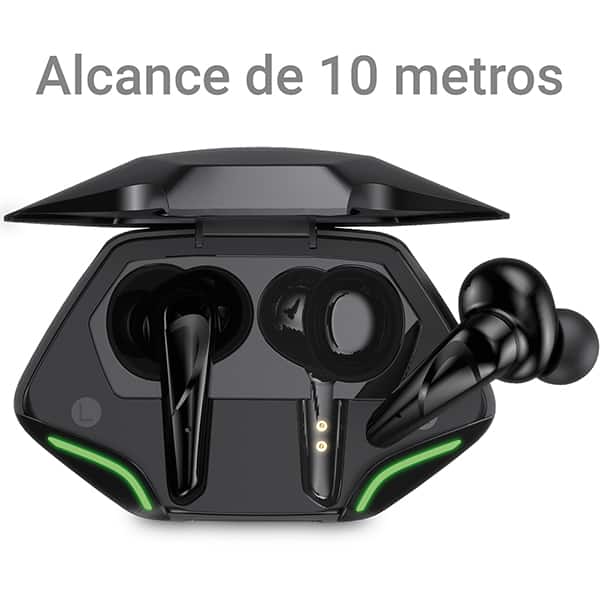 Fone de ouvido bluetooth TWS Gamer, Preto, LY20, Loop Way - CX 1 UN