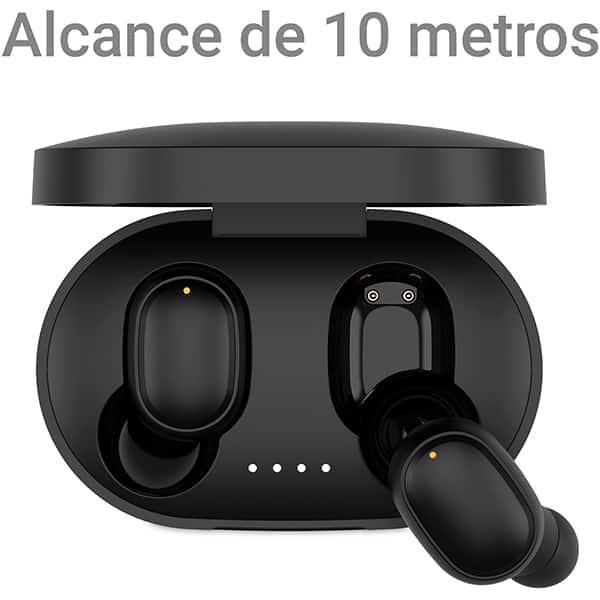 Fone de ouvido bluetooth TWS, Preto, A6S, Loop Way - CX 1 UN