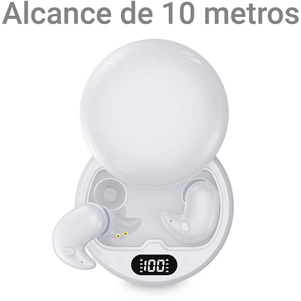 Fone de ouvido bluetooth TWS, Branco, Y36, Loop Way - CX 1 UN
