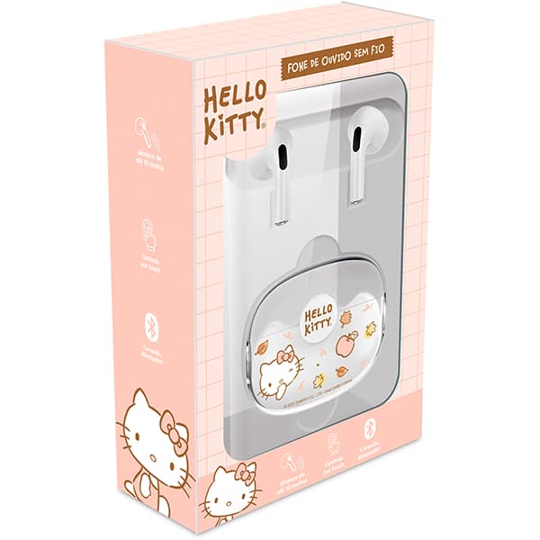 Fone de ouvido bluetooth Hello Kitty, TWS, LY03, Loop Way - CX 1 UN