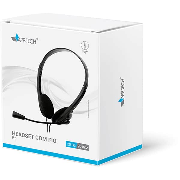 Headset com fio P2 YYS-900, App-Tech - CX 1 UN