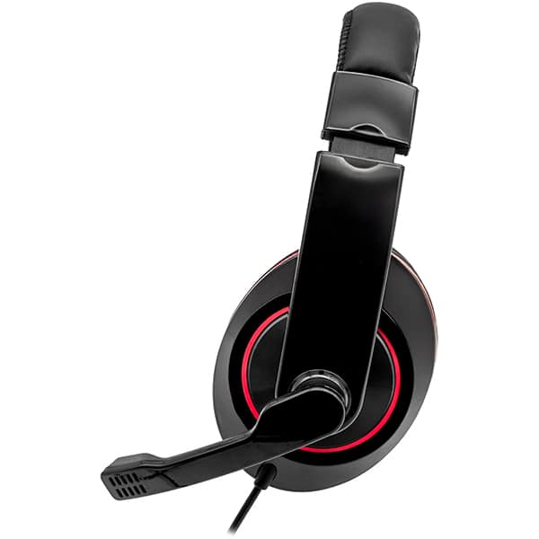 Headset Gamer com fio P2, Preto e Vermelho, YYS-RP01, Loop Way - CX 1 UN