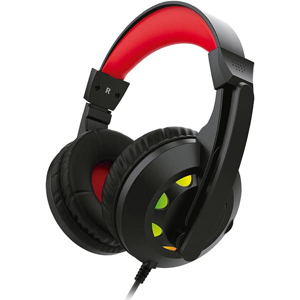 Headset Gamer com fio USB e P2, Preto e Vermelho, YYS-8500, Loop Way - CX 1 UN