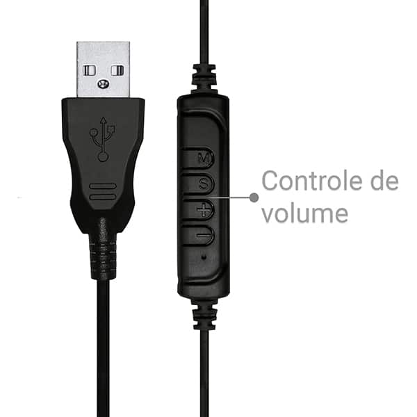 Headset Gamer com fio USB e P2, Preto e Vermelho, YYS-8500, Loop Way - CX 1 UN