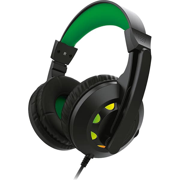 Headset Gamer com fio USB e P2, Preto e Verde, YYS-8500, Loop Way - CX 1 UN