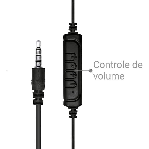 Headset Gamer com fio P3, Preto e Vermelho, YYS-8500, Loop Way - CX 1 UN