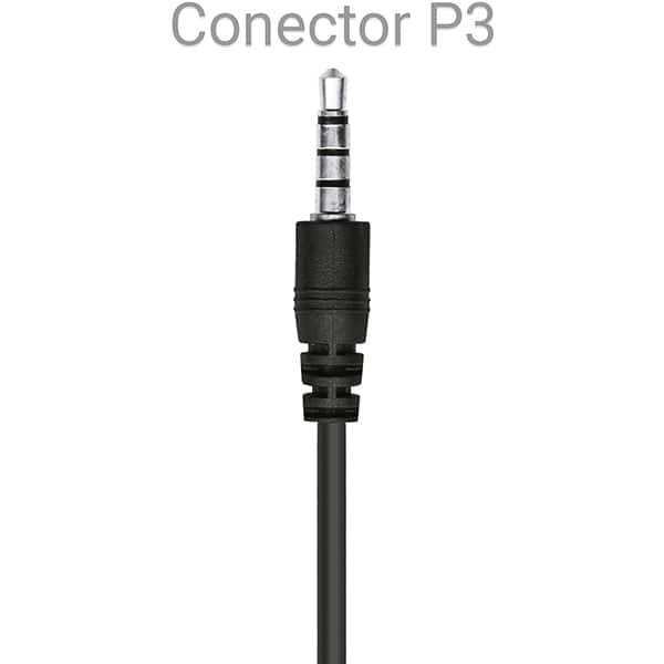 Headset Gamer com fio P3, Hastes ajustáveis, Microfone flexível, D10, Loop Way - CX 1 UN