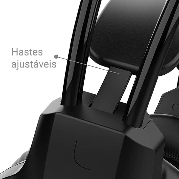 Headset Gamer com fio P3 e USB, Hastes ajustáveis, Microfone flexível, M19, Loop Way - CX 1 UN