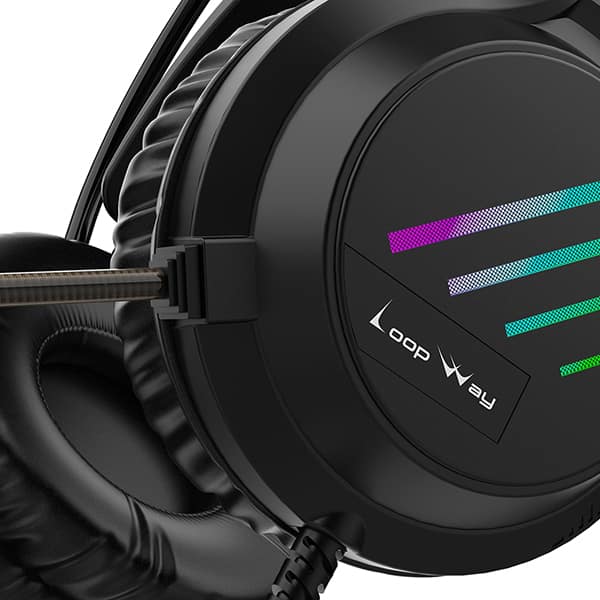 Headset Gamer com fio P3 e USB, Hastes ajustáveis, Microfone flexível, M19, Loop Way - CX 1 UN
